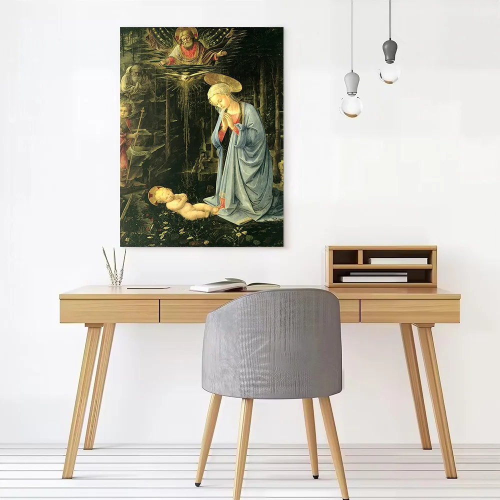 Annunciation Painting Canvas Poster Wall Art Customizable High Quality Printed Picture for Home Decor Living Room Decoration