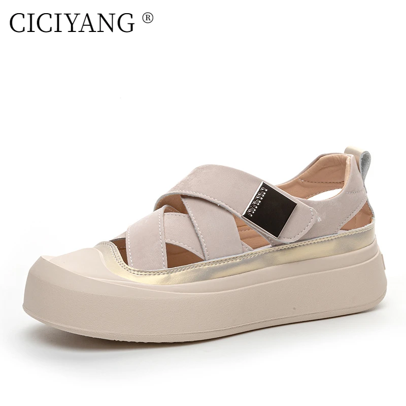 CICIYANG Women's Sandals 2025 Summer New Anti-slip Breathable Roman Female Shoes Large Size 42 43 Sneakers Casual Sandals Female - Image 6