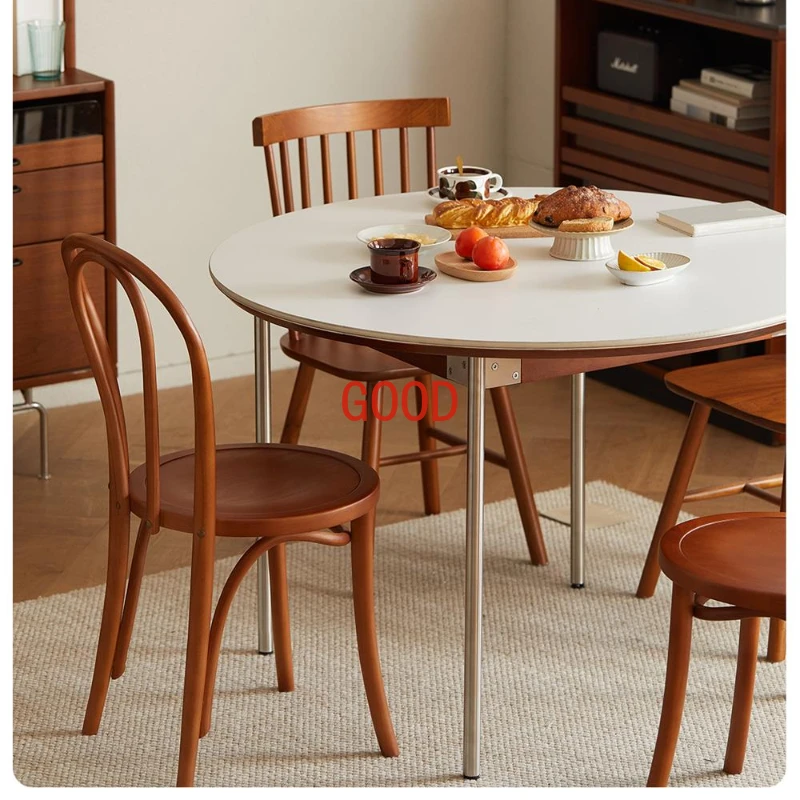 Tavolo Da Pranzo retrò moderno salone rotondo ristorante all'aperto tavolo Da Pranzo Bar minimalista Tavoli Da Pranzo mobili per la casa ZT50DT