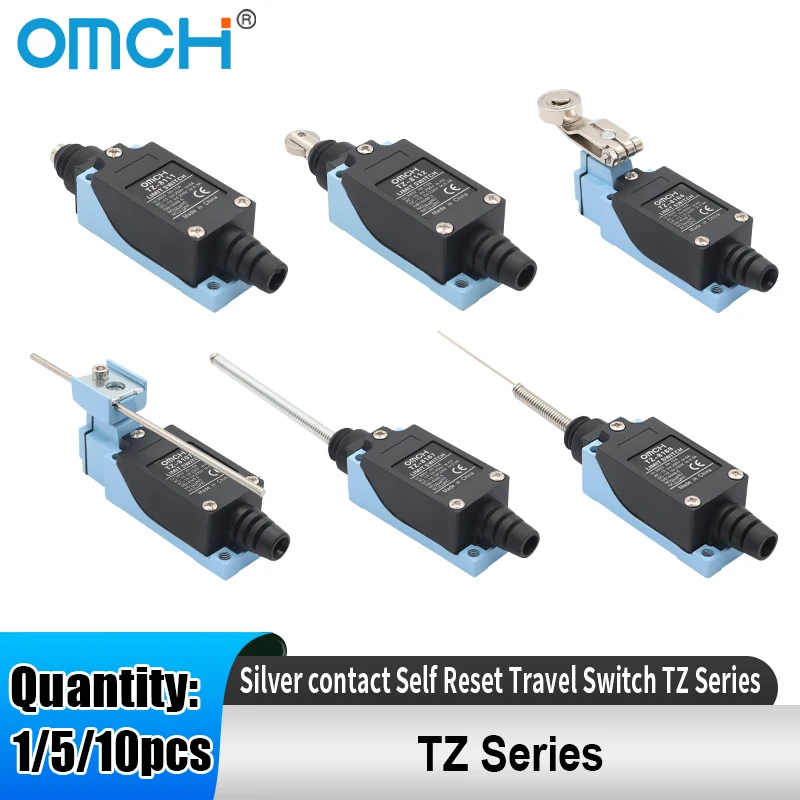 

OMCH 1/5/10 шт. серебряный контакт с самосбросом небольшой вертикальный концевой выключатель серии TZ-8 водонепроницаемый дорожный переключатель микропереключатель