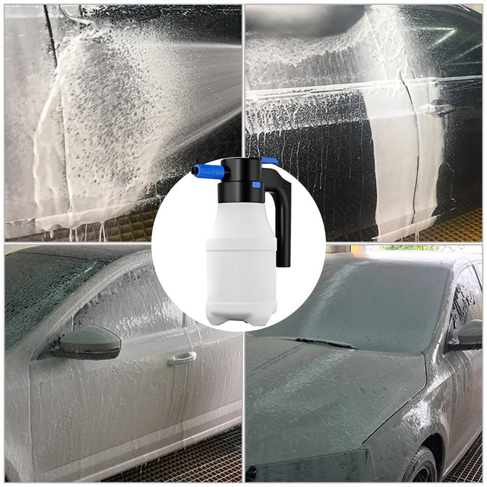 1.5L Endurance Car Wash Foam 2300mAh Battery Lance Watering Can Foam Detailing Sprayer Cleaner for Garden Watering Home Cleaning