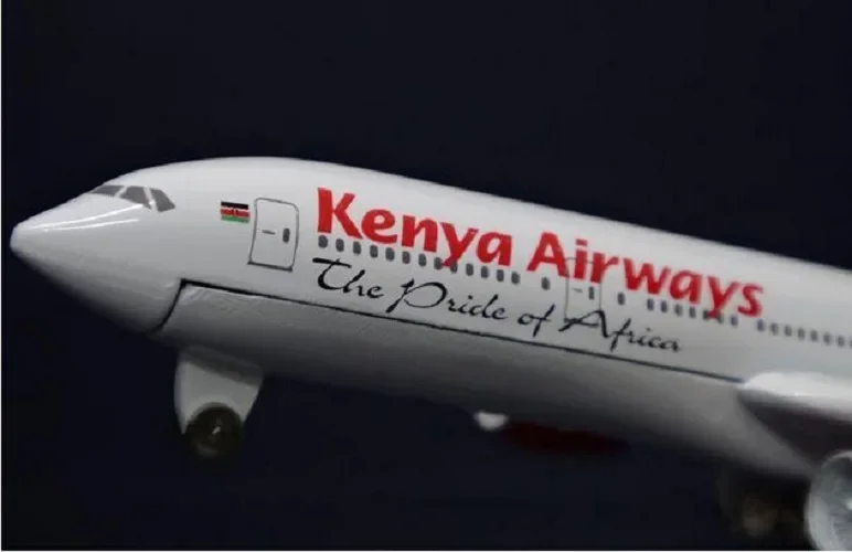 Rozmiar 1:400 model samolotu B777 trasa Kenya B777 metalowy model samolotu symulacyjnego dla dzieci zabawki prezent na boże narodzenie