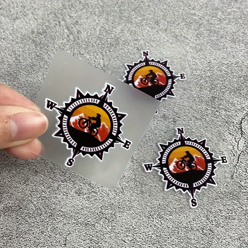 

2 шт./компл. наклейка на горный велосипед с компасом для мотоцикла, наклейка на тему приключений, внешний персонализированный аксессуар для мотоцикла