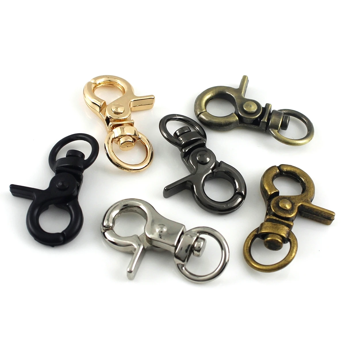 1x Metal Tiny Snap Hook Trigger Lobster Clasps Clips Spring Gate Leather Craft Tiny Pet Leash Bag Strap Webbing Keychain Hooks