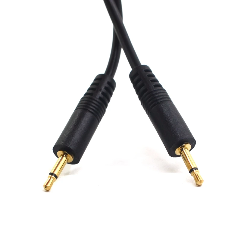 1.8M 2.5 mm Single Channel Mono Plug male To male Single pole extension Cable AV Audio Video Adapter line 6FT