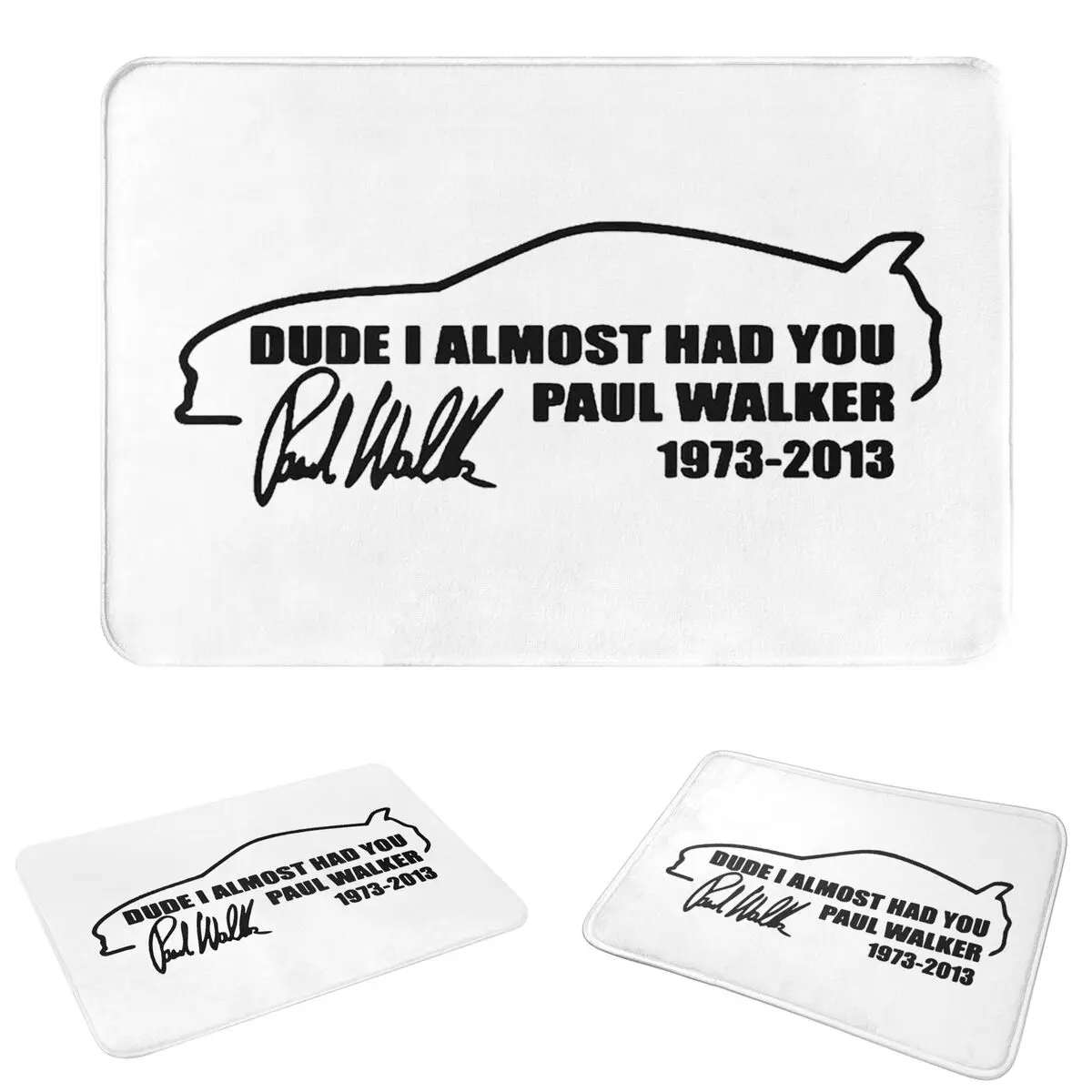 Paul Walker Fast And Furious Doormat Absorbent Mat Carpet Rug Kitchen Entrance Home Floor Mat for Bedroom Footpad Mats