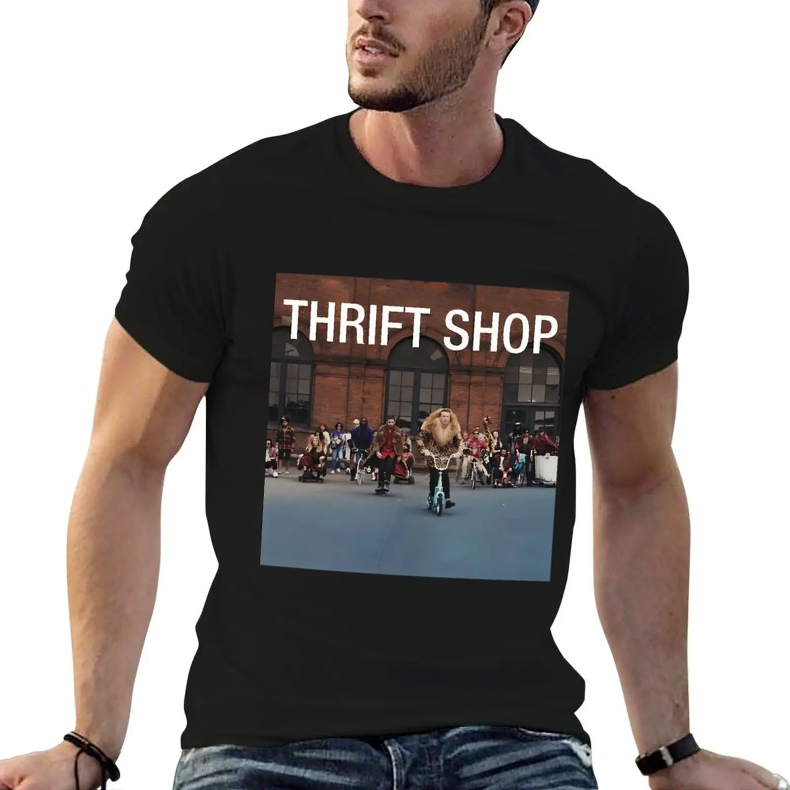 

Thrift Shop - Macklemore T-Shirt t shirts for man pack white cotton tshirt 100% man t shirts graphic T-Shirt