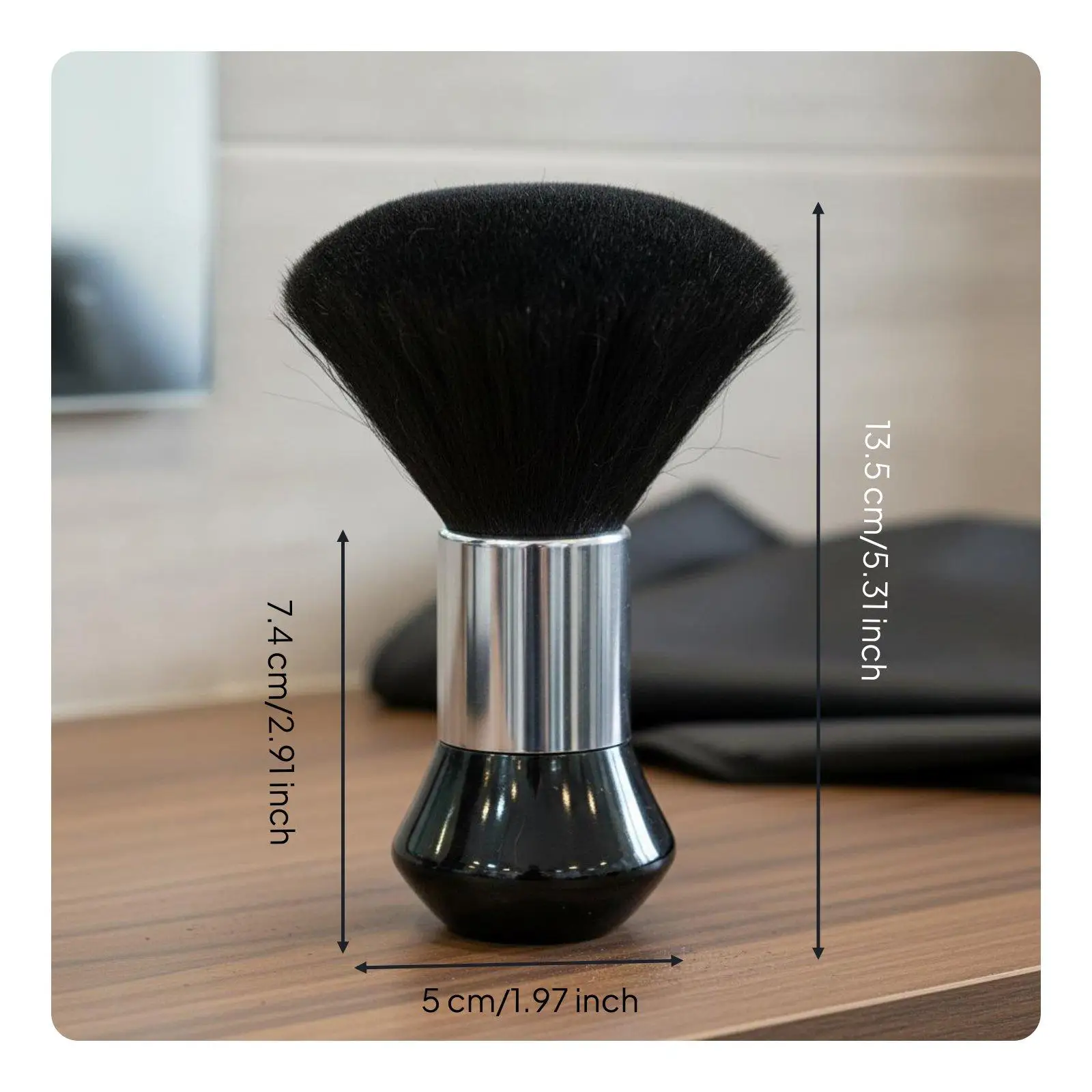 Professional Hair Cutting Brush and Large Waterproof Cape Hairdressing Kit for Barber Shop and Home view 5