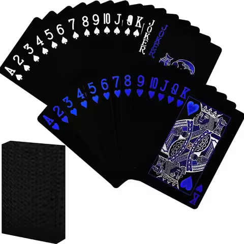Waterproof PVC Playing Cards Set - Durable 54-Card Deck for Parties Games Cardistry and Magic Tricks Ideal for Family Fun