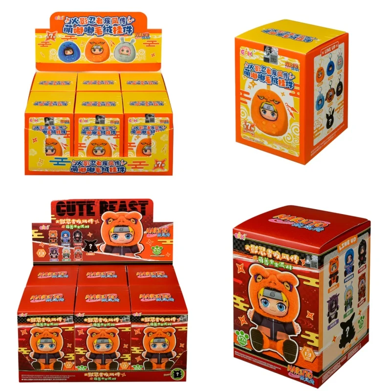 

В наличии Новая виниловая кукла EAKI Naruto Blind Box Series 2, аниме Beast Party, загадочная коробка, украшение для рабочего стола, сборная модель игрушки