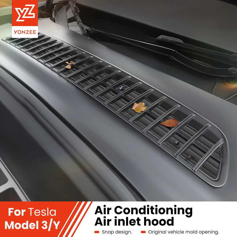 

YZ Air Inlet Protective Cover For Tesla Model Y 2024 Highland Model 3 Anti-insect Anti-fouling Front Air-Conditioning Cover