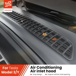 YZ Air Inlet Protective Cover For Tesla Model Y YLJuniper Highland Model 3 Anti-insect Anti-fouling Front Air-Conditioning Cover