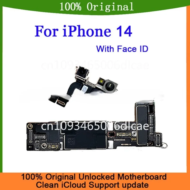 mobile phone motherboard for iPhone 14 unlock motherboard with face id 128 256 gb mainboard for iphone 14 motherboard original