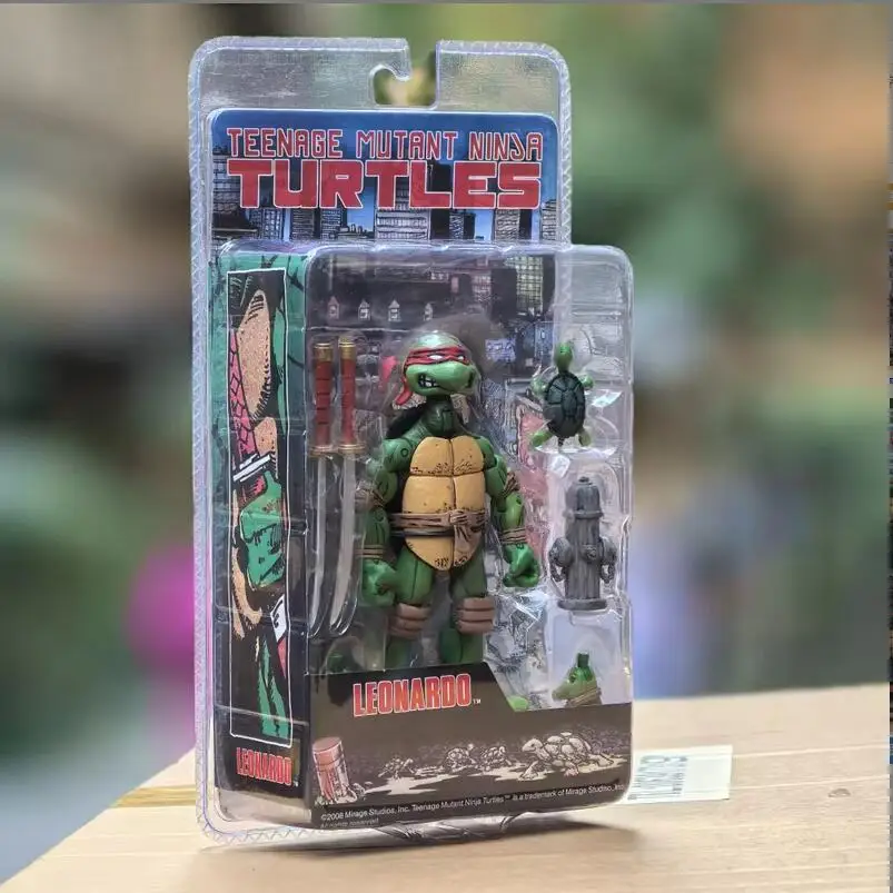 متوفر في المخزون جديد Neca سلاحف النينجا المتحولة ليوناردو يؤدي Tmnt السلاحف الأولى النينجا أنيمي عمل نموذج لجسم اللعب الهدايا الأولاد