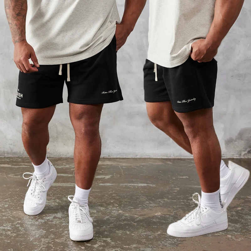 New Summer Men's Shorts Cotton Printed Casual Five Point Pant Joggers Gym Sports Fitness Bodybuilding Training Basketball Shorts