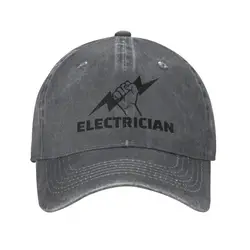 Punk Electrician Engineer Electrical Power Unisex Cotton Baseball Cap Adult Adjustable Dad Hat Women Men Sports