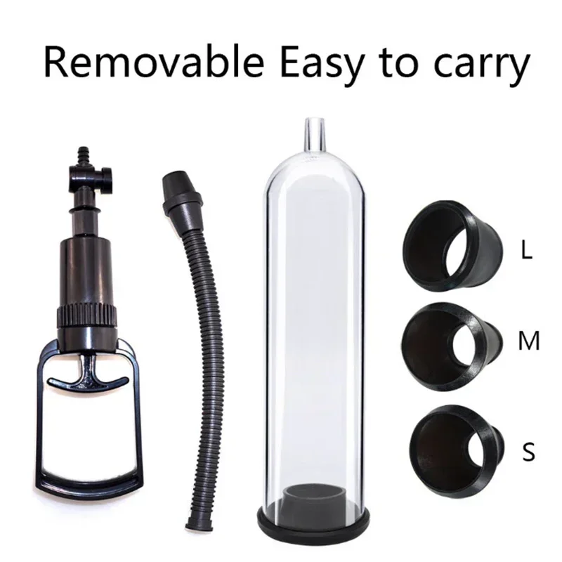 Manual penis pump sex toys for men enlargement vacuum pump for penis enhancement male masturbator adult penis extender too