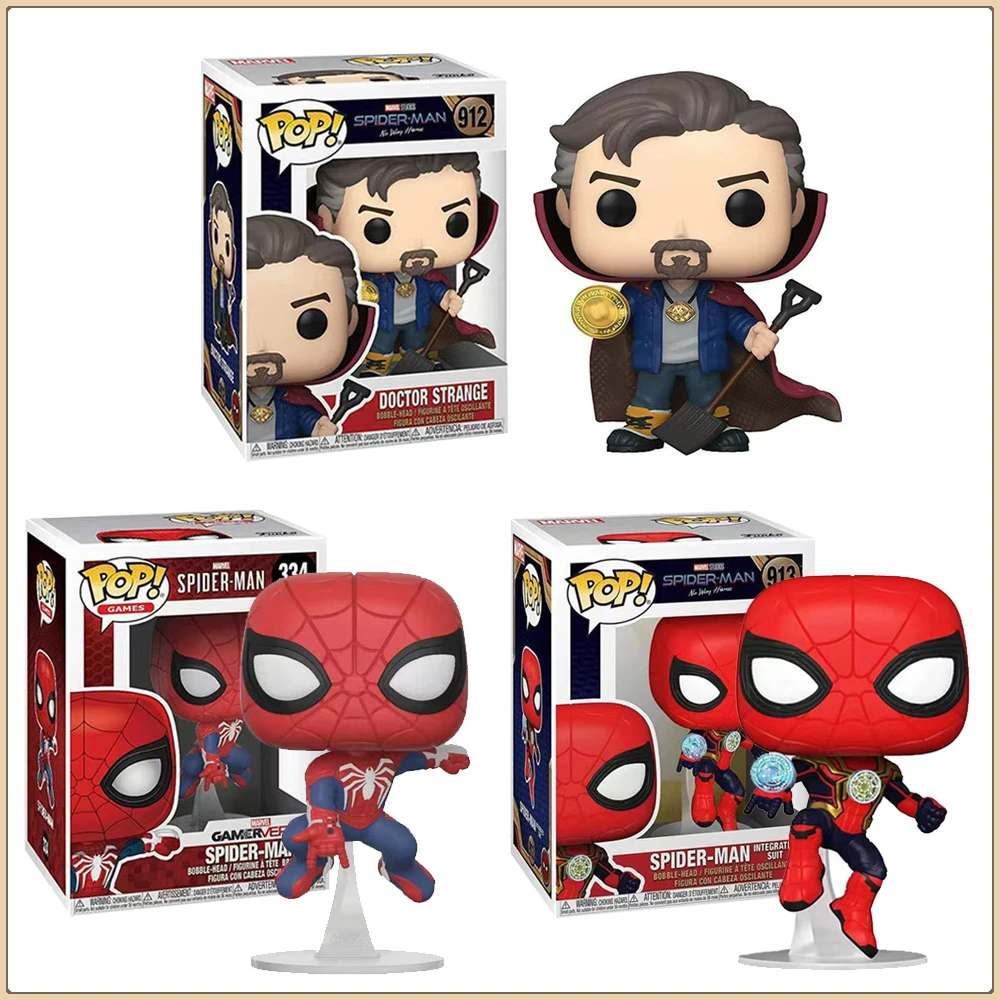 

Funko POP Action Toy Figures Marvel Spider-Man Doctor Strange Rare Limited Cool Handsome Ornament Model Collection Boy Girl Gift