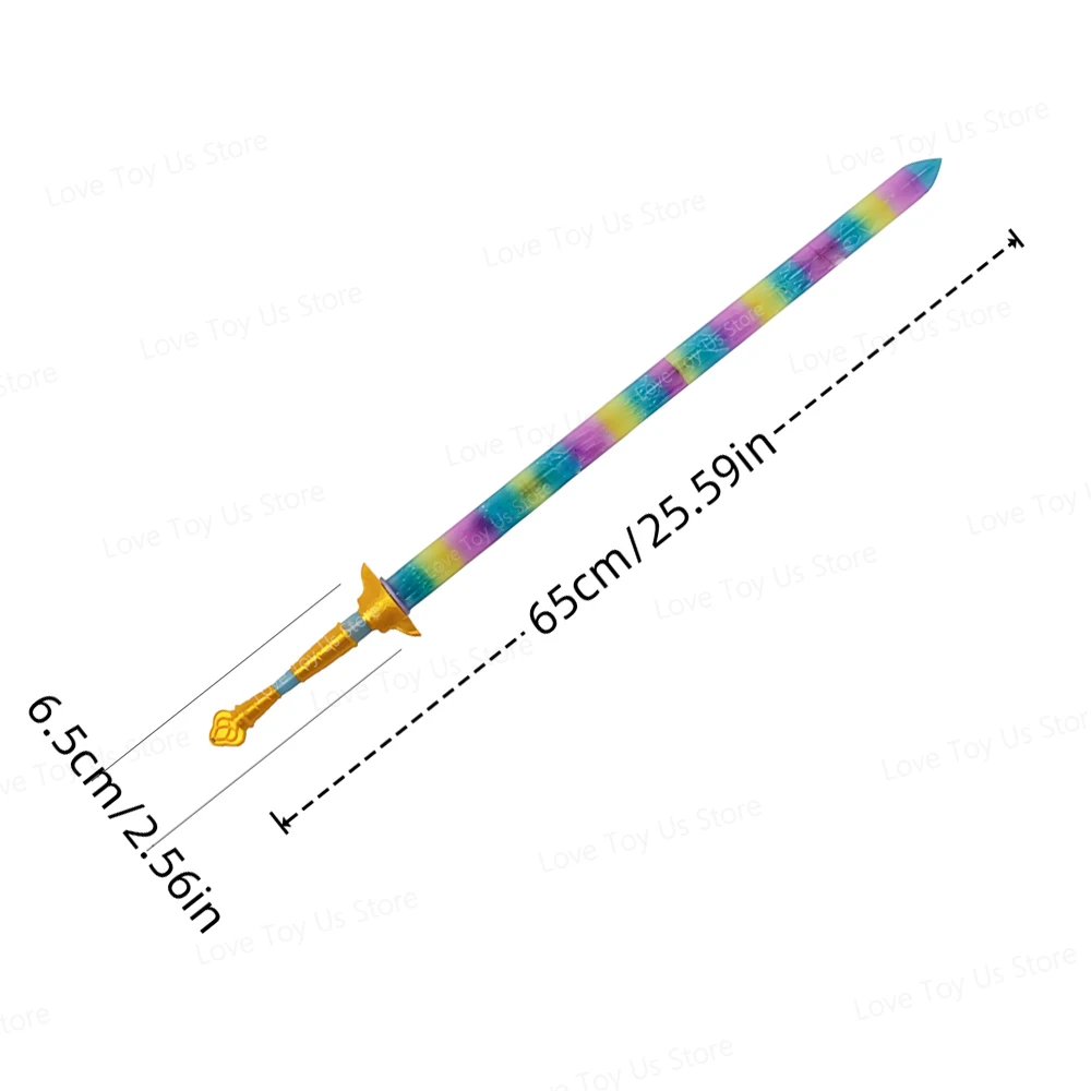 Rumi Spada Kpop Demon Hunters Accessori per costumi cosplay Luci Spada colorata Donne Gioco di ruolo Braccia Puntelli Regali per feste di Halloween