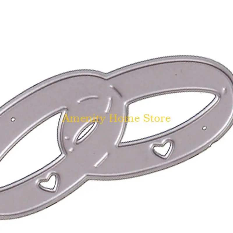 F26C Wedding Rings Metal Die Cuts Stencil for DIY Card Making Journaling Decorations