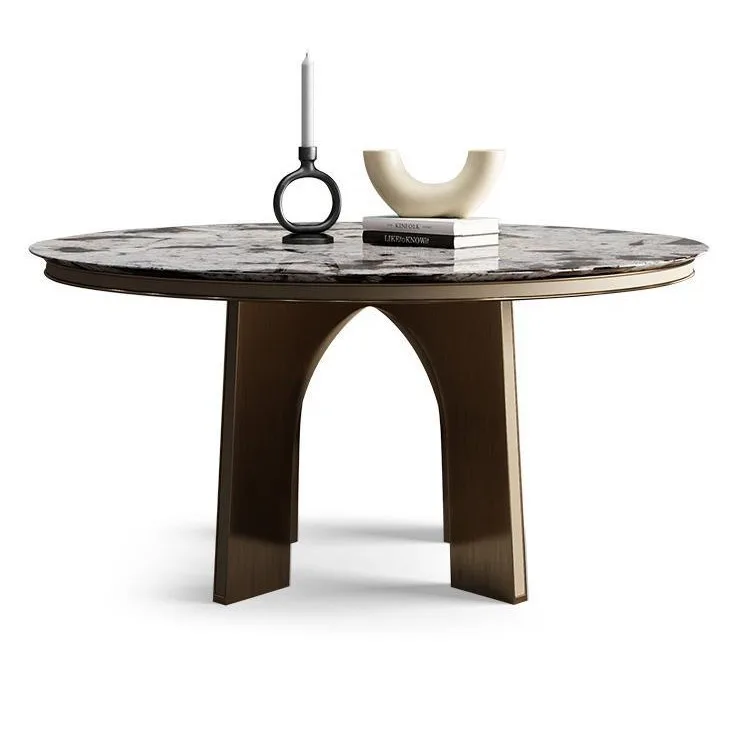 

Natural, luxury stone, dining table, light luxury, large apartment, villa, restaurant, Italian, minimalist