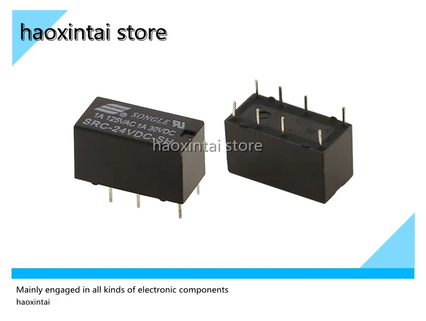 10 шт SRC-05 12 24VDC-SH 5V 12V 24V реле два открытых двух закрытых 1A 8 футов