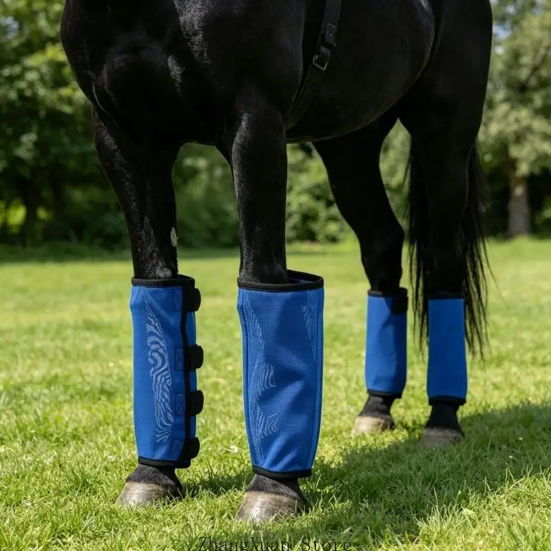 4Pcs Mesh Horse Leg Guards Prevent Fly And Mosquitoes Sun Protective Fly Boot 3XUF – Detail 7