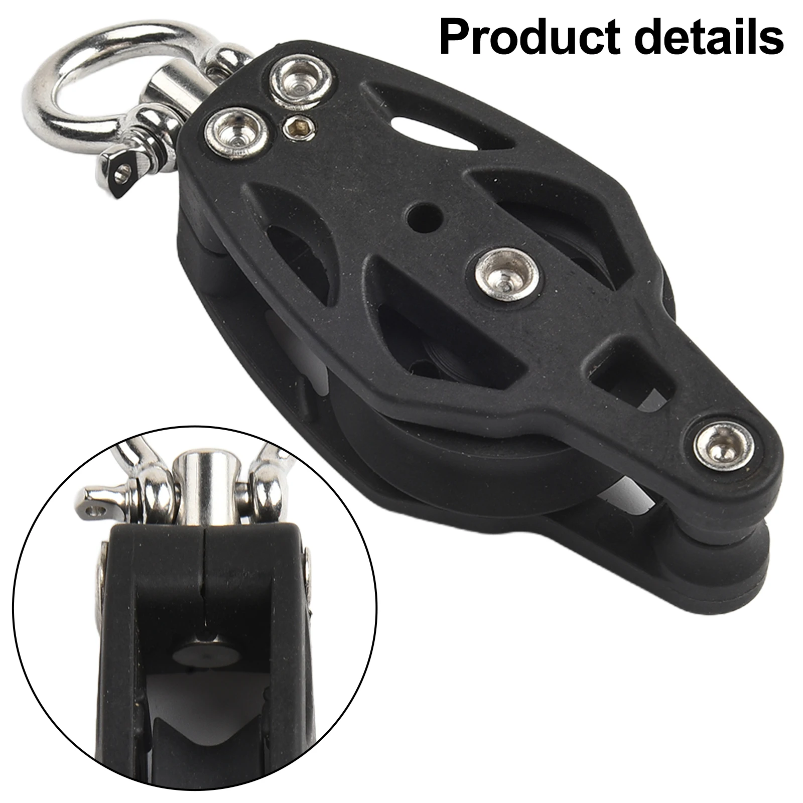Rigging Block Swivel Sailing Block Marine Activities Sailboat Rigging T316 Stainless Steel Versatile Becket Design