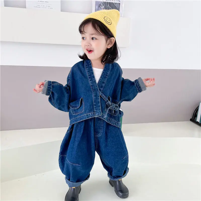 Children Clothes Kids Suit demin jacket+jeans Pant Winter Spring baby Boys clothing set Tracksuit outfit 2-8 years