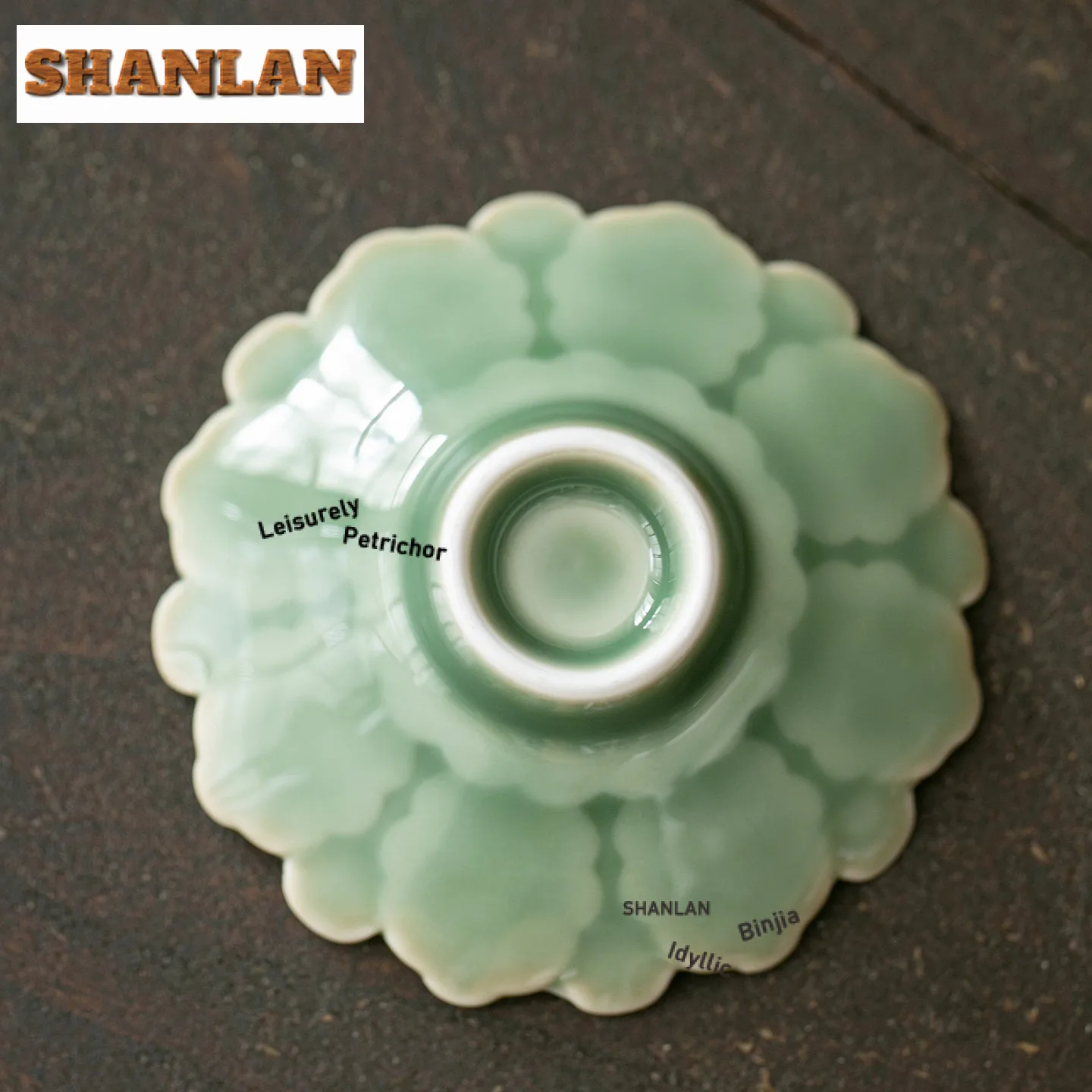 2 قطعة/الوحدة الإبداعية سيلادون الوقايات اليابانية وسادة ساخنة ل فناجين القهوة الصحن المنزلية مكافحة تحرق المفارش حامل الكأس حفل الشاي #2