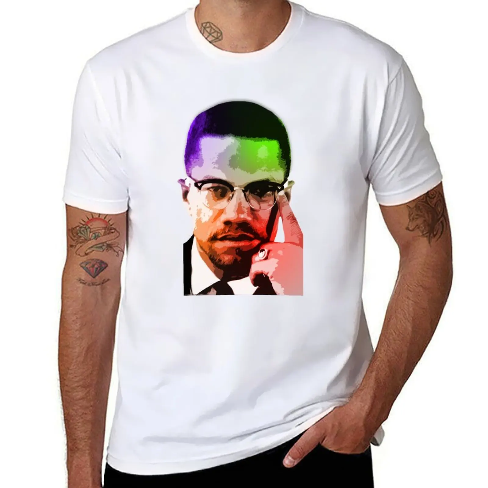 

Malcolm X T-Shirt t shirt man casual man t shirt designer T-Shirt