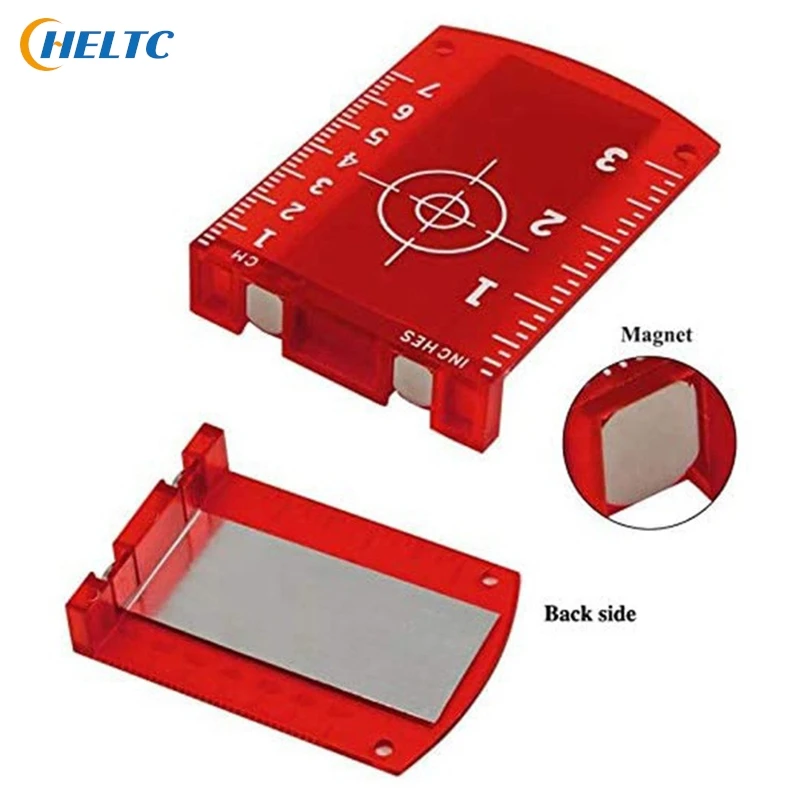 1pcTarget Plate Lase Target Card Plate 10cmx7cm For Green Red Lase Level For Line Lasers Reflective Magnetic Plate Laser Target