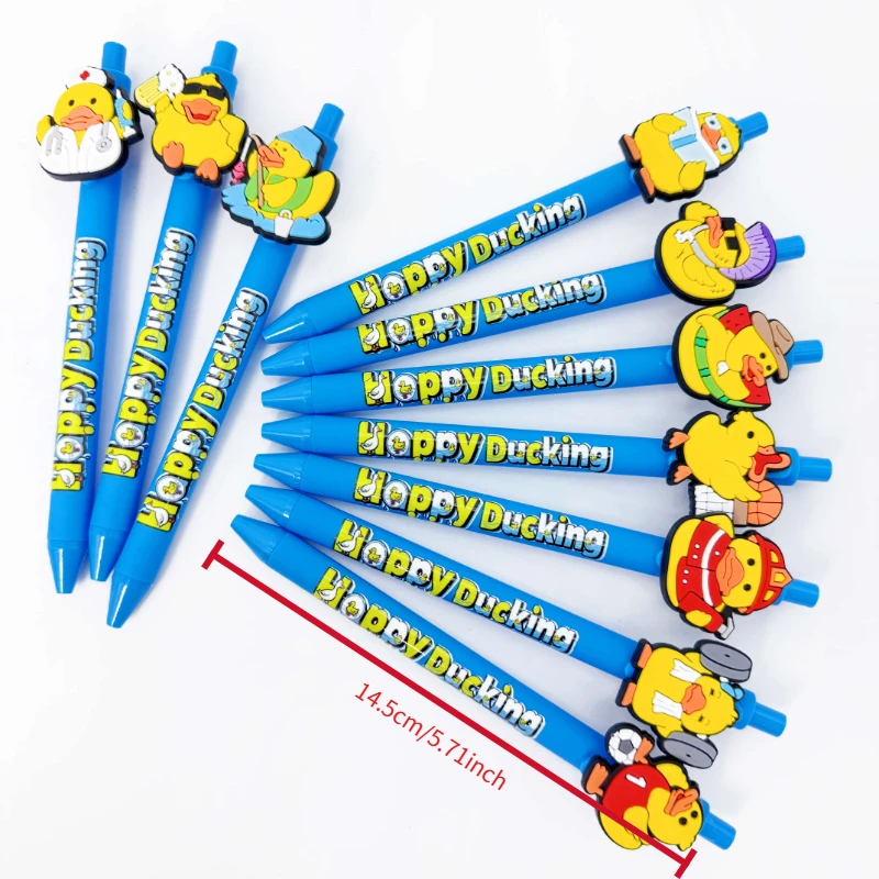 10 szt./15 szt. Długopis z motywem małej żółtej kaczki, długopis z motywem zwierzęcym, długopis do pisania dla uczniów, długopis do podpisywania