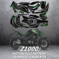 Kits de pegatinas de carenado para motocicleta, calcomanías de Reacondicionamiento para KAWASAKI Z1000, accesorios de bicicleta, piezas de pintura, decoración del área