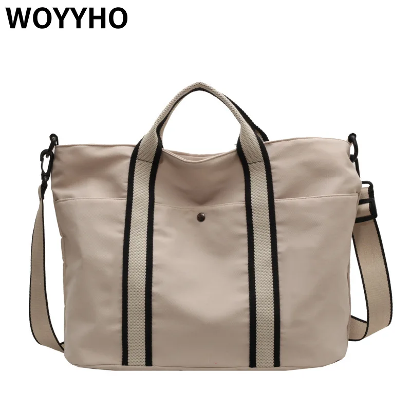 

WOYYHO Ручные сумки большой вместимости, модные холщовые сумки для спортзала и фитнеса, сумки на одно плечо