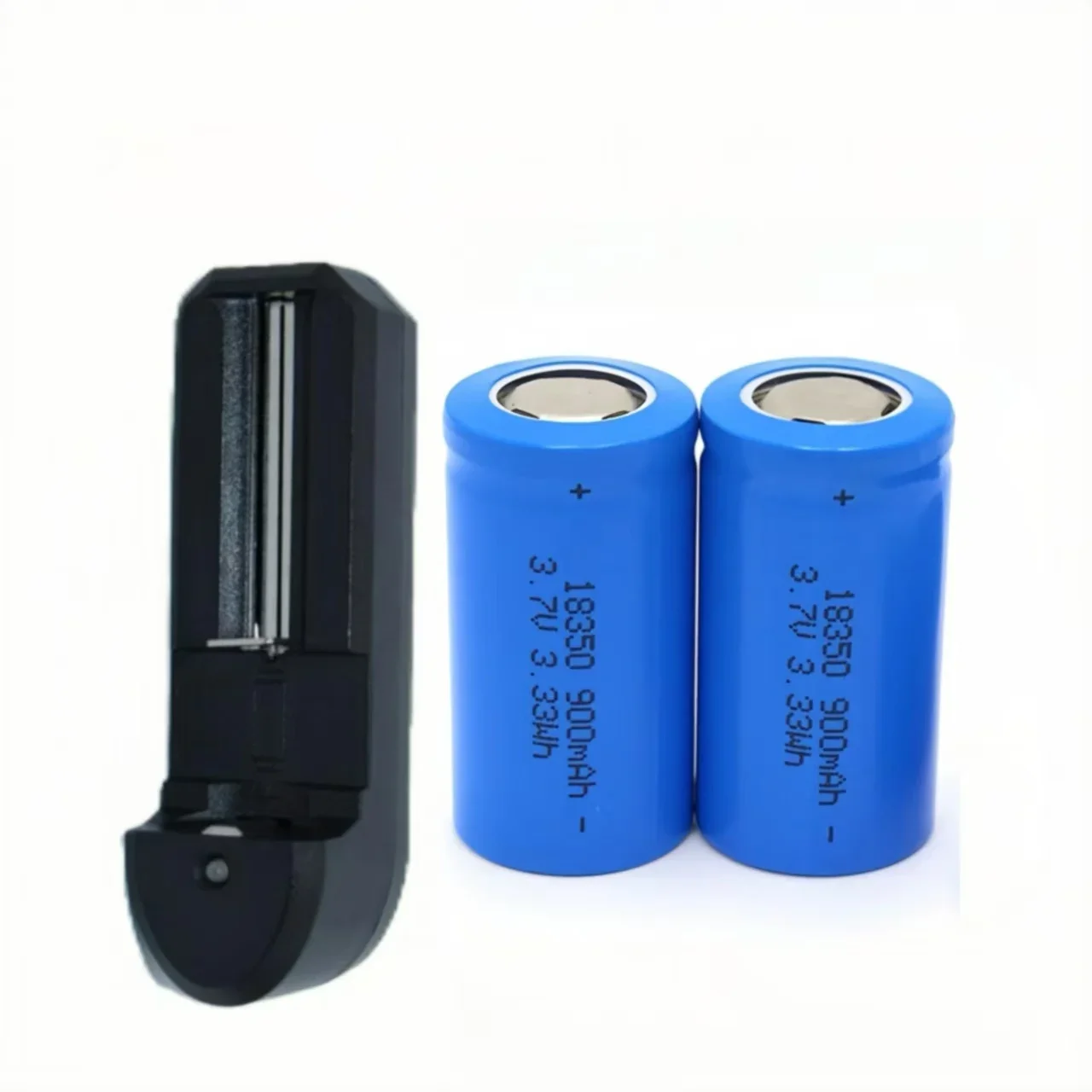 18350 batteries 3.7V 900mAh Rechargeable lithium battery with Charger for Fan Laser pointer pens Camera Vape Blood glucose meter