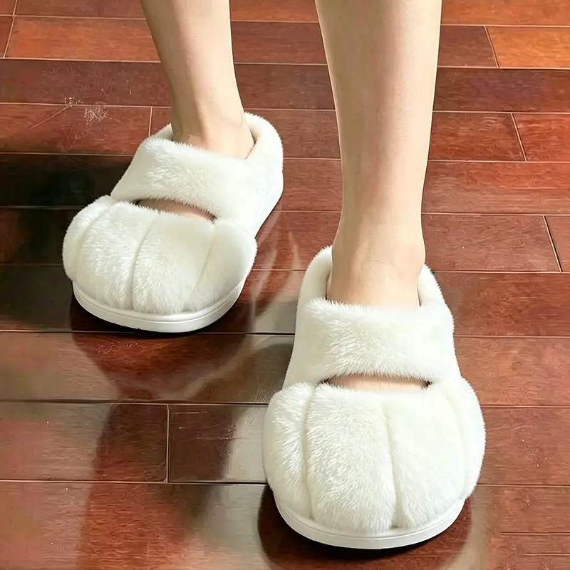 Niedliche Katzenpfoten-Hausschuhe mit Flauschigem Fell für Damen, Winter 2026, Süße Warme Plüsch-Hausschuhe in Übergröße, Kawaii Fellige Schuhe, Unisex – Detail 2