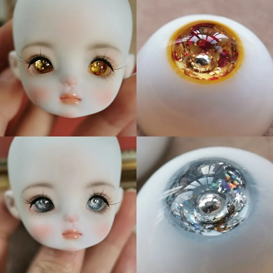 

BJD Eyes doll eyes 12mm-18mm doll cute glitter diamond paste Eyes for toys 1/8 1/6 1/4 1/3 SD DD doll accessories 12mm-18mm doll