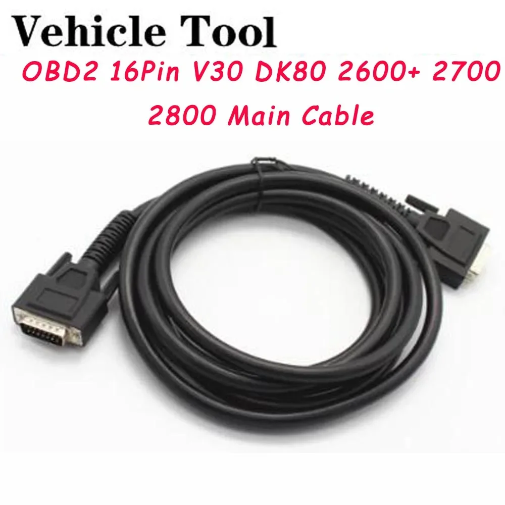 

A For AutoBoss V30 Main Cables Auto Diagnostic Scanner Car Diagnostic Cable V30 Elite 16pin Adapter Connector Main Testing Cable