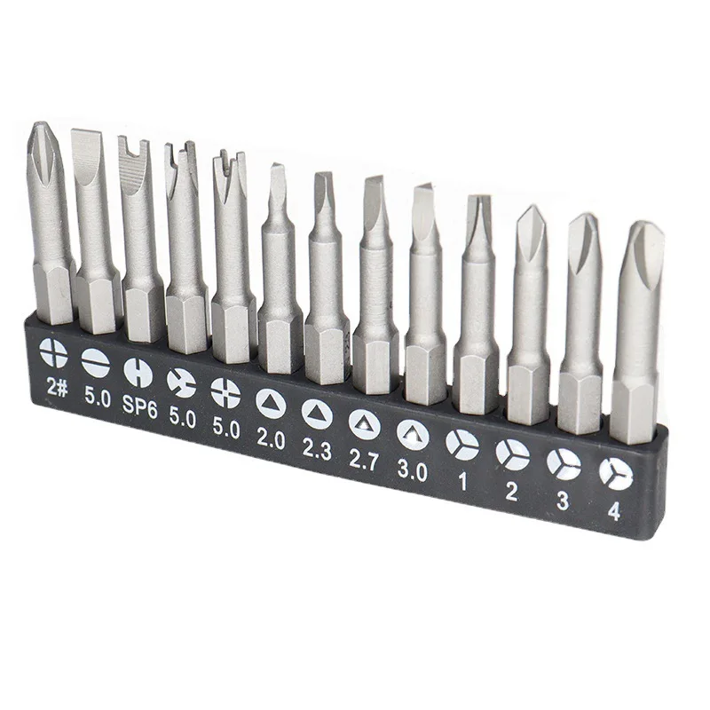 5Pcs Special-shaped Screwdriver Set 50mm U-shaped Y-Type Triangle Inner Cross Three Points Screwdriver Bit Tool