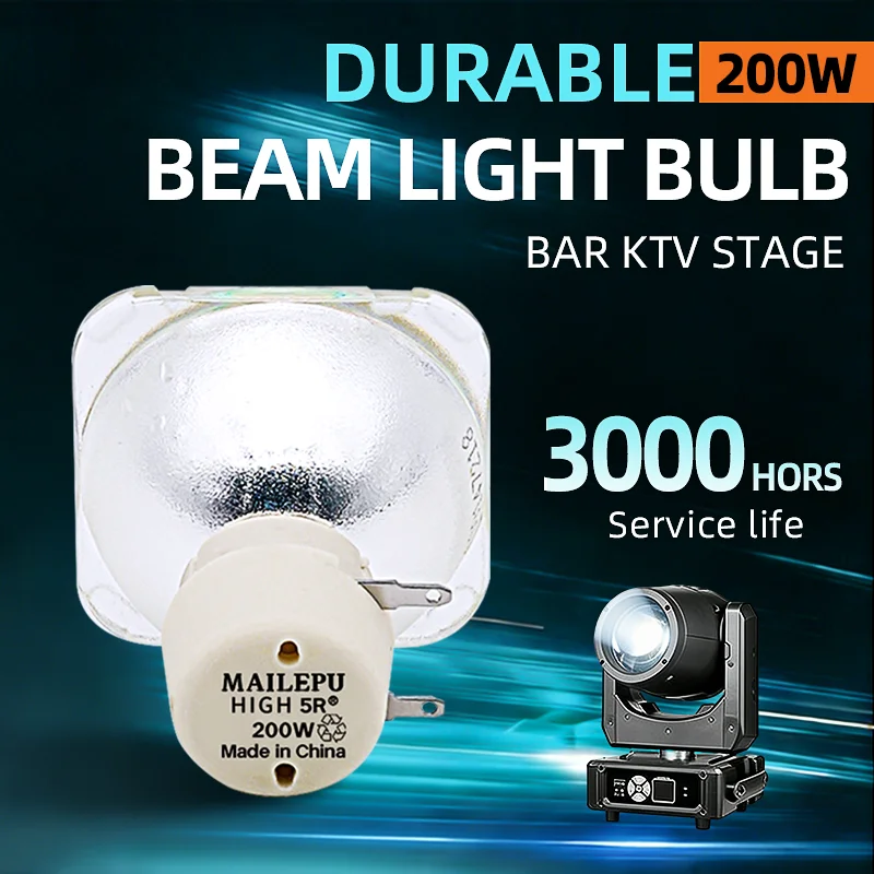 

Сценический прожектор Mailepu High Quality 5R 200W с подвижной головкой, лампа MSD