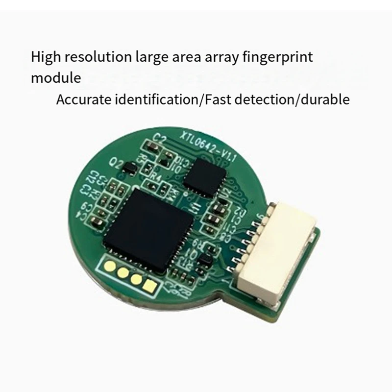 Fingerprint Recognition Module ZW0642 Capacitive Touch Fingerprint Sensing Module Door Lock Acquisition Module, Easy Install A