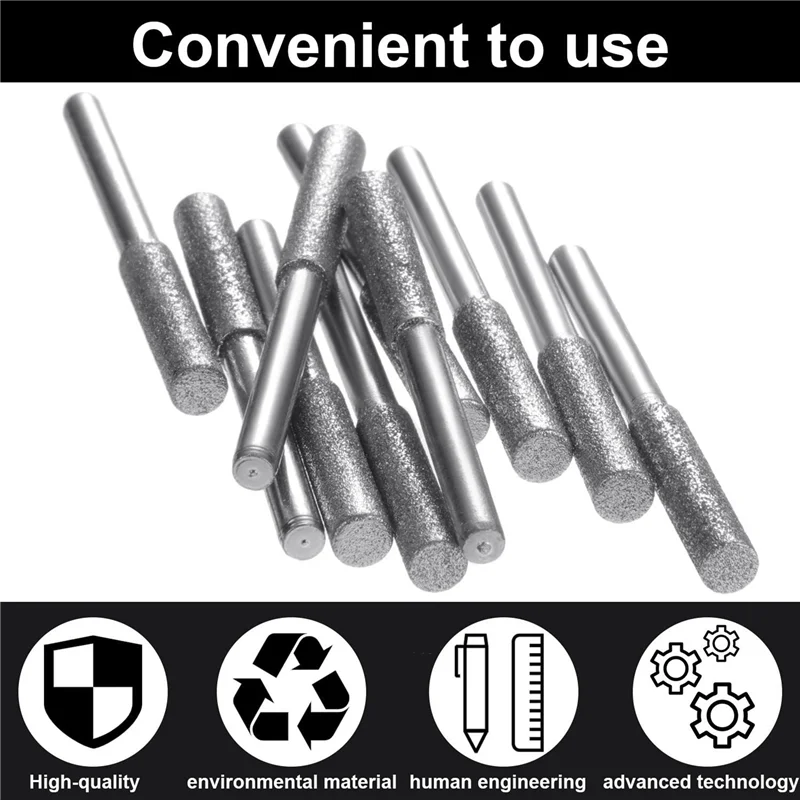 

AB35-60 Pieces Chainsaw Sharpener Stone Burr Grinding Stone File, Polishing Grinding Tool Grinding Bits, 5/32 Inch/ 4 Mm