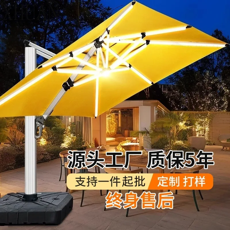 Outdoor Courtyard Parasol Garden Villa Outdoor Garden with Light