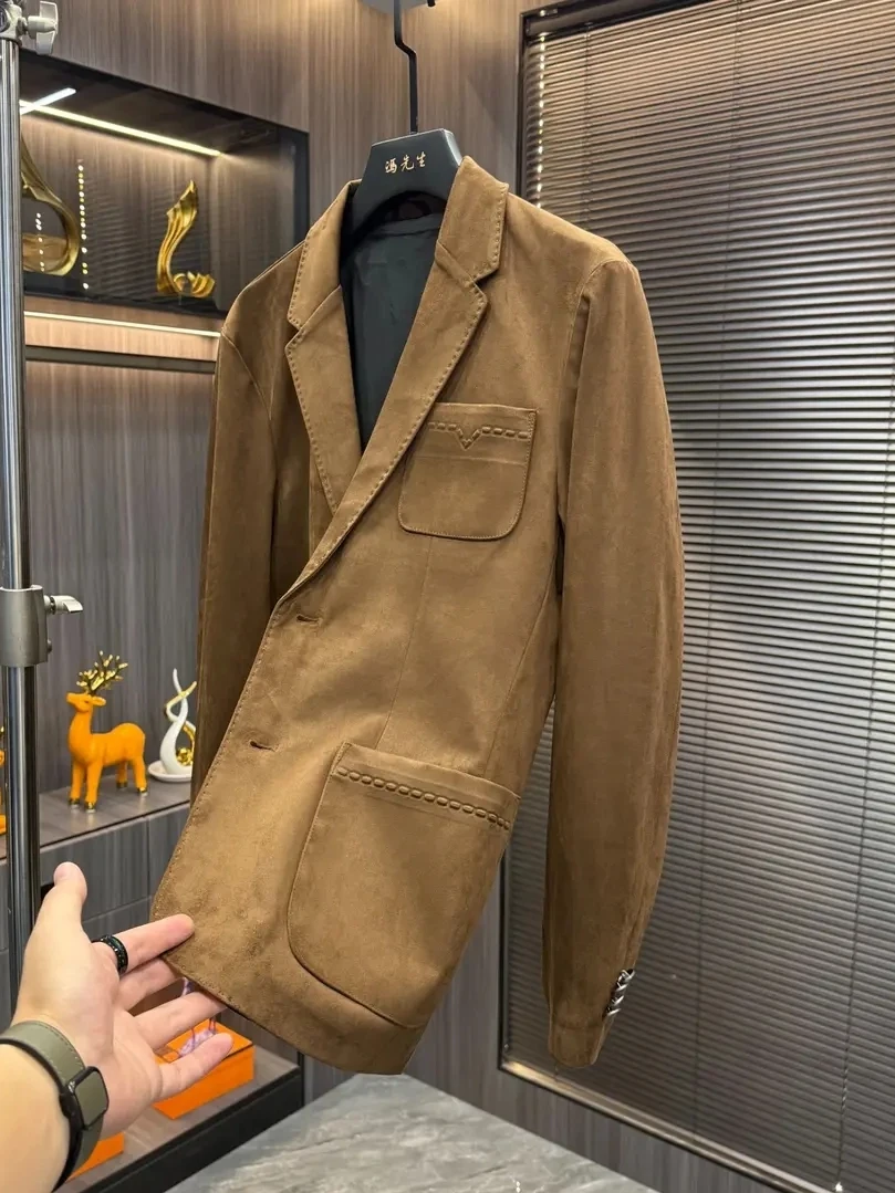 

Spring Autumn Men's Casual Faionable Suit High Quali Busin Sle Ele New Arrival Soft Material Comfortable Fit