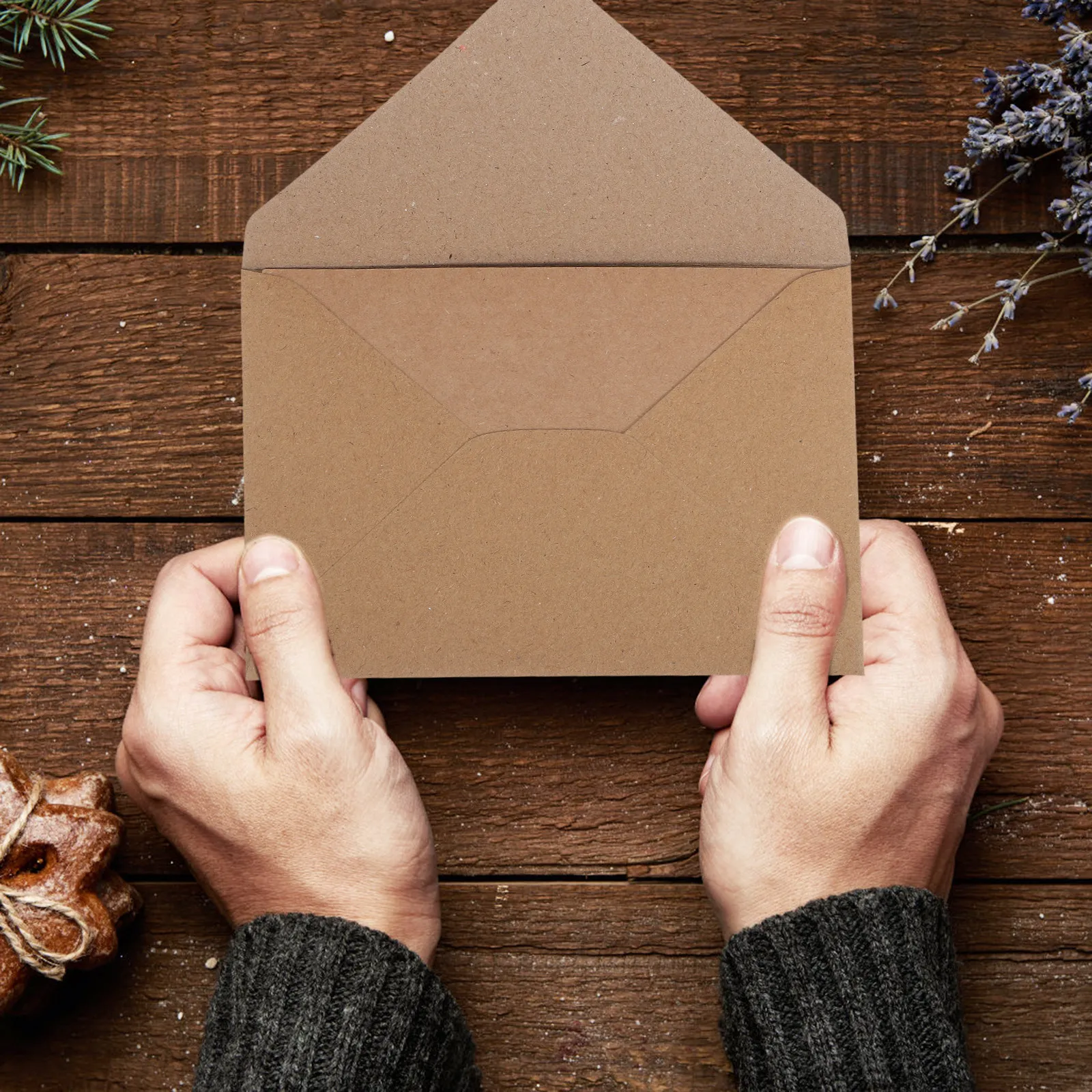 

120 Pcs Brown Invitation Cards Birthday Invitations Blank for Invited Crafts Cardstock