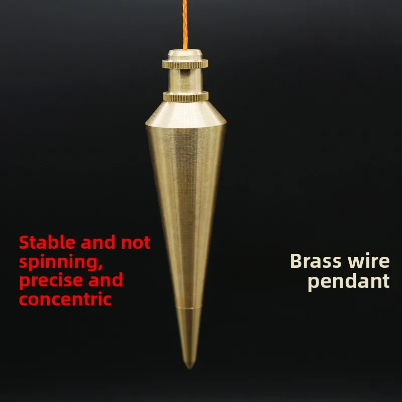 Brass Plumb Bob Heavy Duty Precision Vertical Alignment Tool for Woodworking Building Construction Site Rustproof for Carpenters