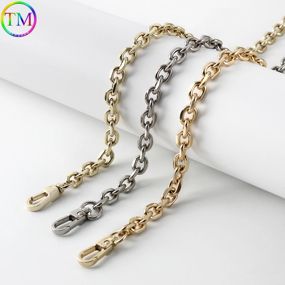 

1-5PCS 100-140cm Metal Bag Chain O Shape Purse Chain Strap Shoulder Crossbody Sling Purse Handbag Replacement Strap Chains
