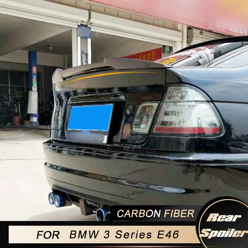 

Car Rear Trunk Spoiler Wing for BMW 3 Series E46 Base Sedan 4-Door 1998-2005 Rear Trunk Boot Lip Wing Spoiler Carbon Fiber / FRP