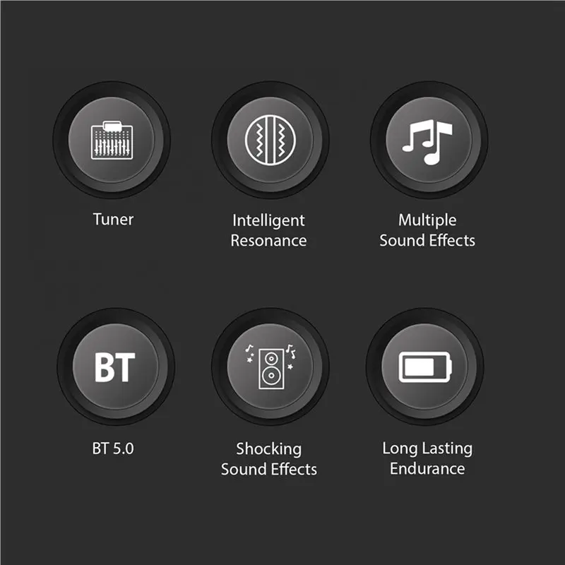 B68C 2X Guitar Pickup Classical Guitar Pickup Vibration Pickup BT Accompaniment Resonance Pickup 3-Band EQ Equalizer Acoustic